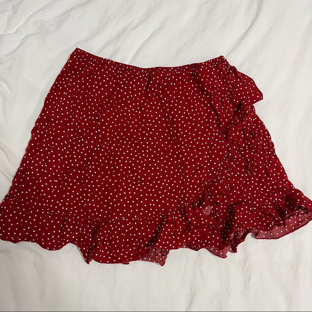 Brandy Melville polka dot skirt